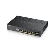 ZYXEL | GS1920-8HPV2-EU0101F | GS1920-8HP V2 | Switch | Smart Managed | Layer 2 | POE | Porturi 8 Gigabit POE  | 130W |  Fanless | Standalone/ Nebula Flex Cloud_1