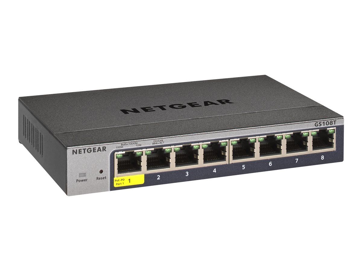 Netgear 8Port Switch 10/100/1000 GS108T v3_1