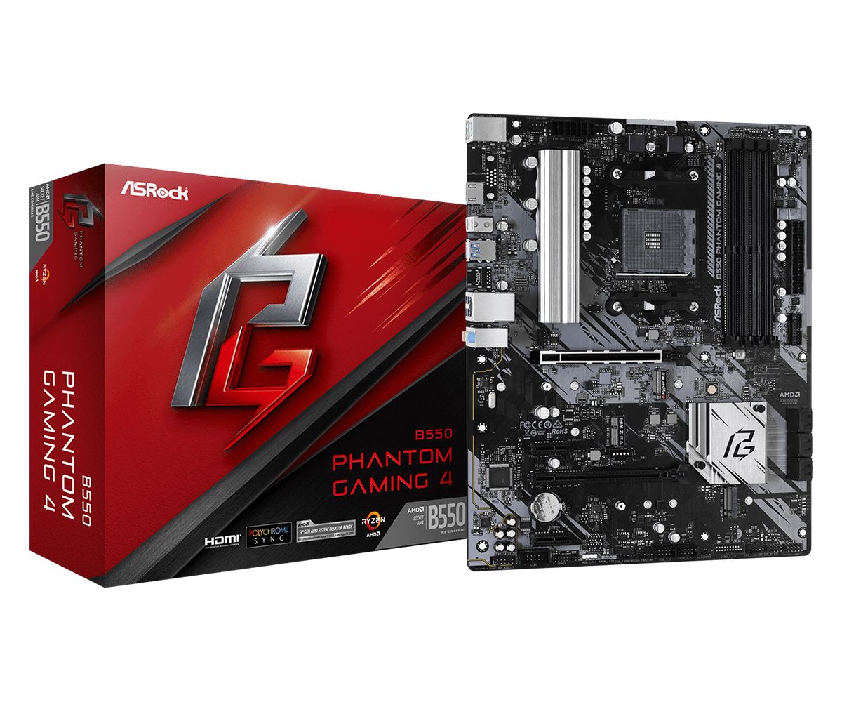 Asrock B550 Phantom Gaming 4 Socket AM4 ATX AMD  B550_2
