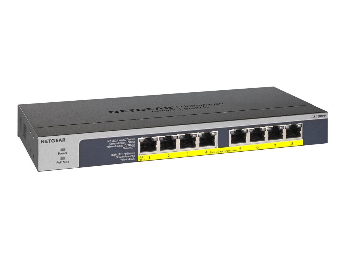 Netgear 8Port Switch 10/100/1000 GS108PP_1