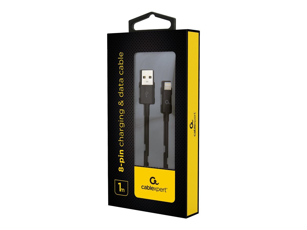 CABLU alimentare si date GEMBIRD, pt. smartphone, USB 2.0 (T) la Lightning (T), 1m, alb, 