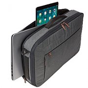 GEANTA CASE LOGIC, pt. notebook de max. 16 inch, 1 compartiment, fara buzunare, waterproof, spuma Eva, negru, 