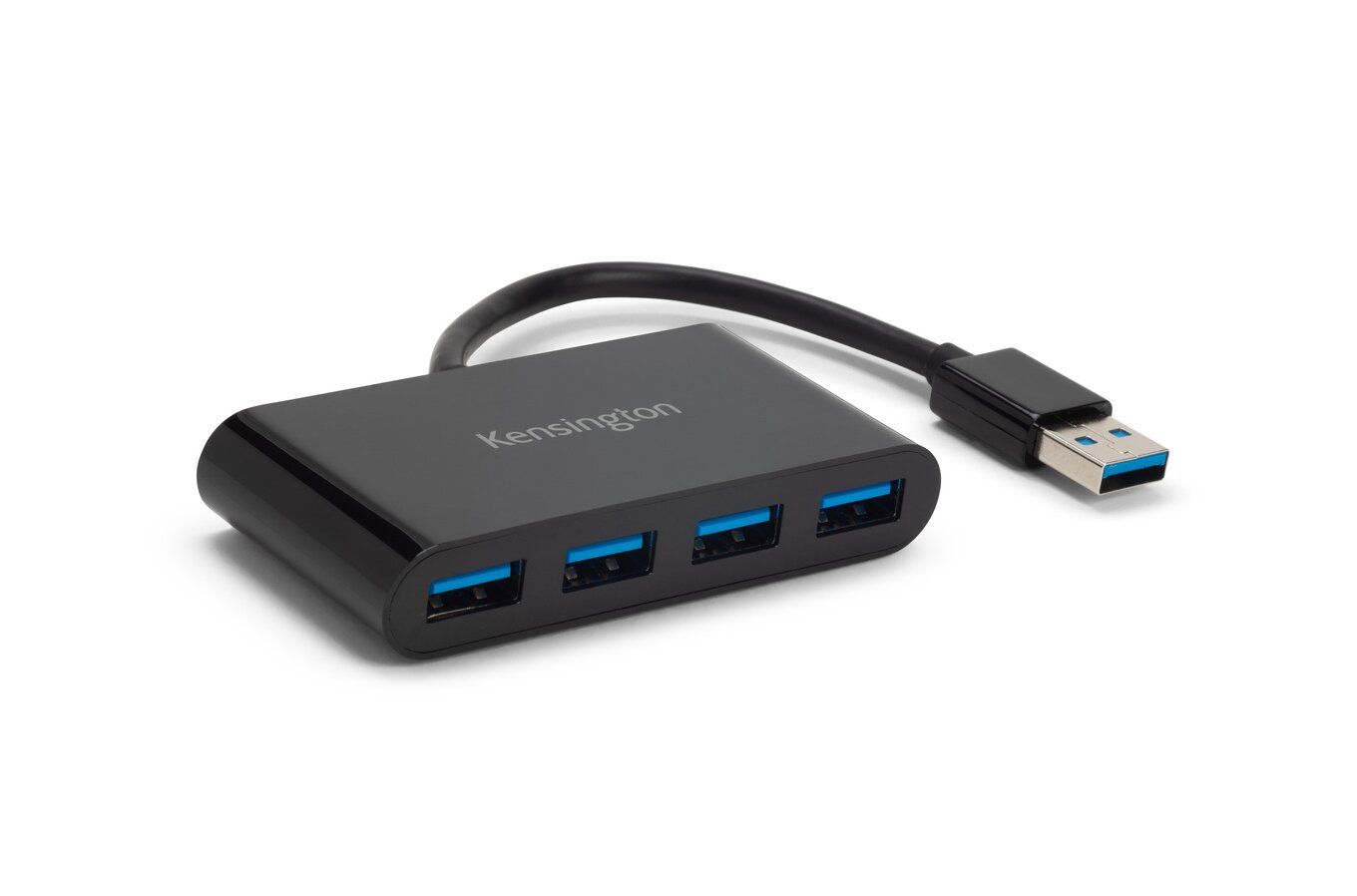 HUB extern KENSINGTON, porturi USB: USB 3.0 x 4, conectare prin USB 3.0, cablu 0.1 m, negru, 