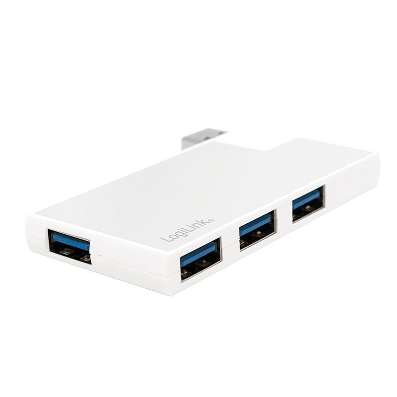 HUB extern LOGILINK, porturi USB: USB 3.0 x 7, conectare prin USB 3.0, cablu 0.1 m, argintiu, 