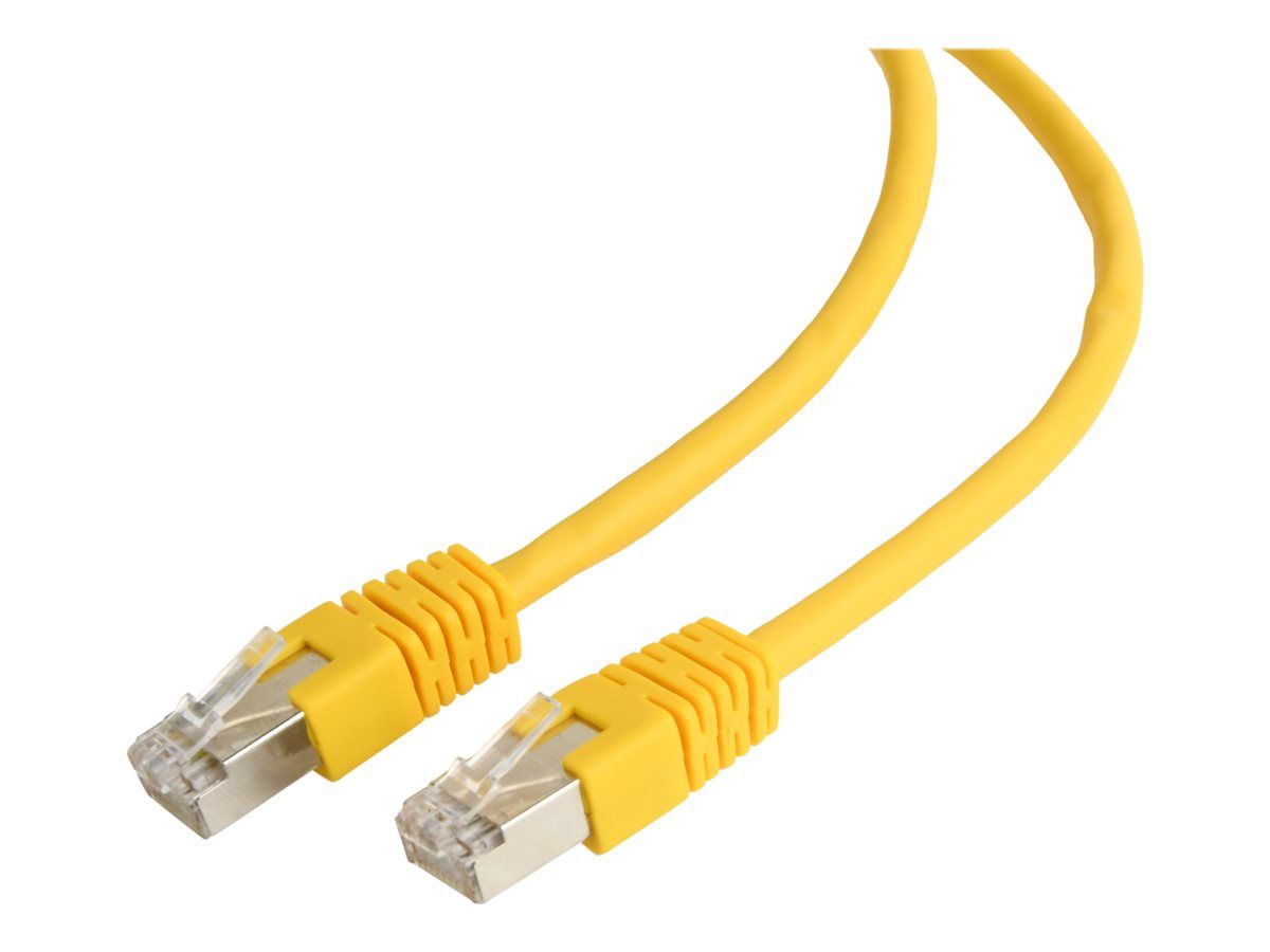 PATCH CORD FTP GEMBIRD Cat6, cupru-aluminiu, 1 m, galben, AWG26, ecranat 