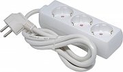 PRELUNGITOR SPACER, Schuko x 3, conectare prin Schuko (T), cablu 1.5 m, 16 A, protectie supratensiune, alb, 