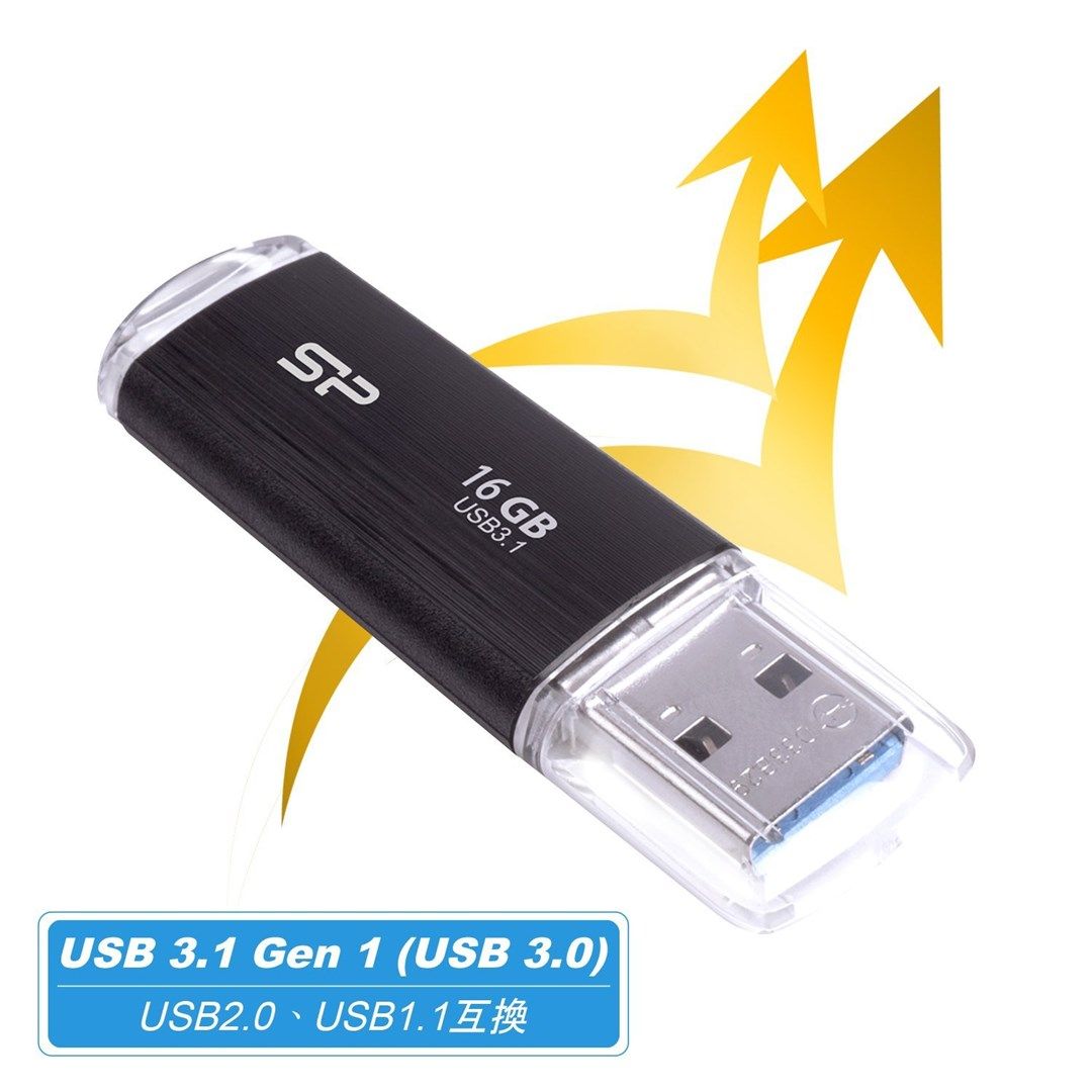 SILICONPOW SP016GBUF3B02V1K Silicon Power memory USB Blaze B02 16GB USB 3.1 Black_4