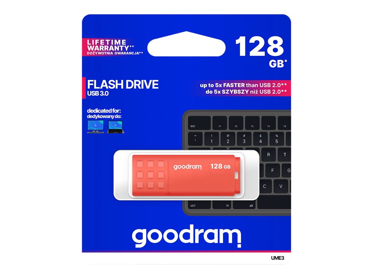 Goodram UME3-1280O0R11 USB flash drive 128 GB USB Type-A 3.2 Gen 1 (3.1 Gen 1) Orange_1