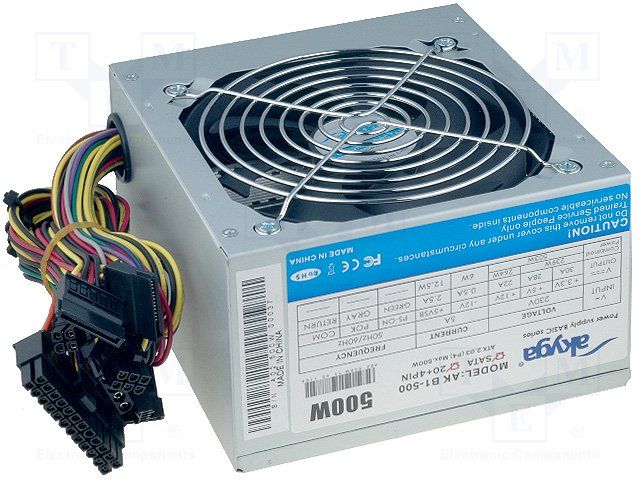 Akyga AK-B1-500 power supply unit 500 W 20+4 pin ATX ATX Gray_1