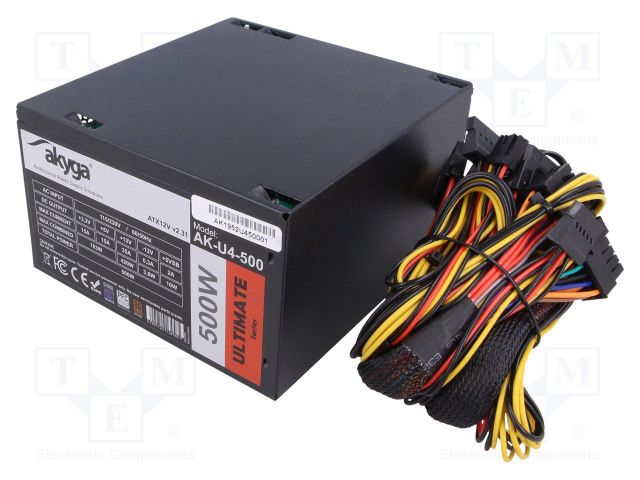 AKY AK-U4-500 Akyga Ultimate ATX Power Supply 500W AK-U4-500 80 PLUS Bronze PCI-E PFC_1