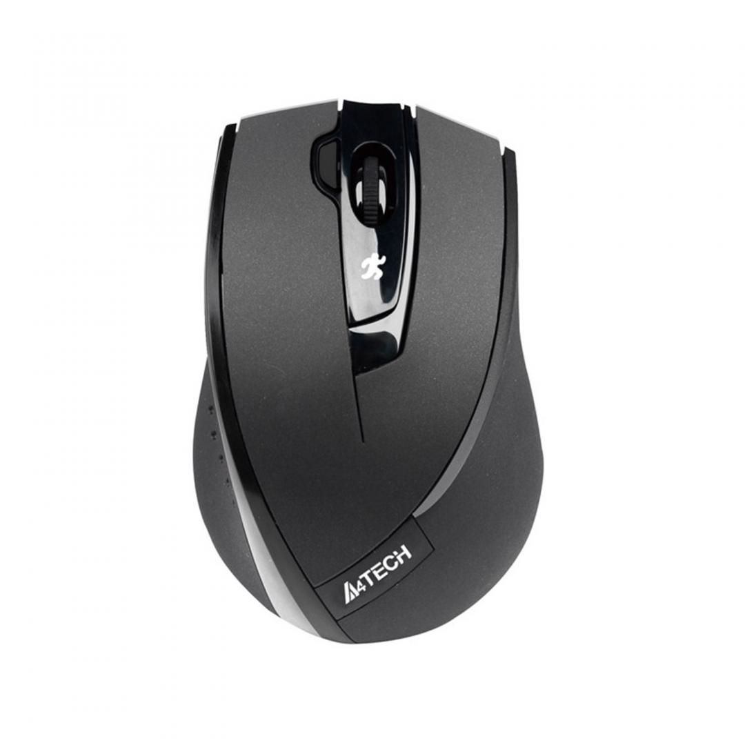 MOUSE A4tech, PC sau NB, wireless, 2.4GHz, optic, 2000 dpi, butoane/scroll 4/1, , negru,  G7-600NX-1  45506723 (include TV 0.15 lei)