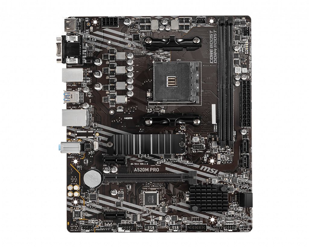 Placa de baza MSI A520M PRO, Socket AM4_1