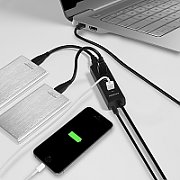 HUE-S2BP 4x USB3.0, Charging Hub, Cablu 120 cm, Conector incarcare MicroUSB, Include adaptor alimentare_5