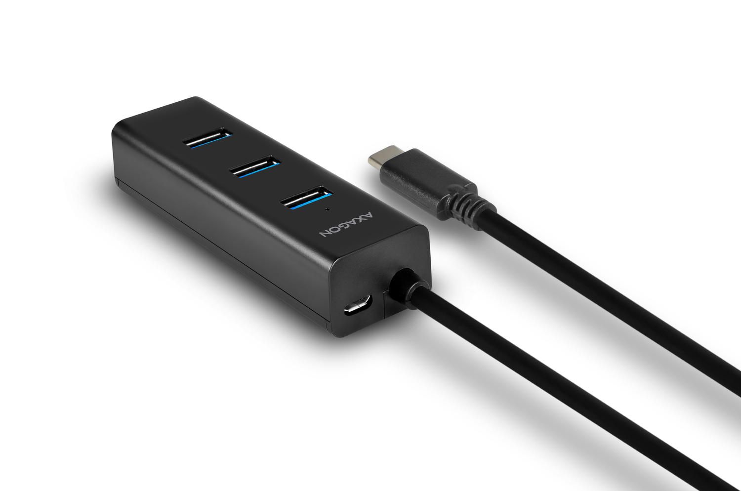 HUE-S2C, 4x USB3.0, Charging Hub, Conector incarcare MicroUSB , Tip C