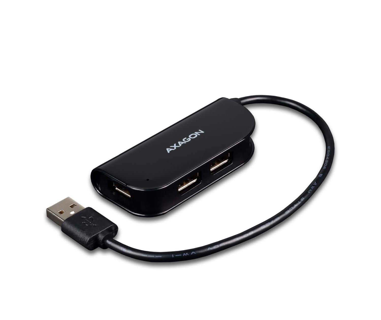 HUE-X4B, 4x USB2.0,  Negru_1