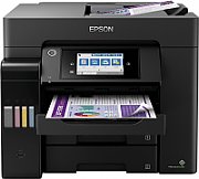 Multifunctional inkjet color CISS Epson L6570, dimensiune A4 (Printare, Copiere, Scanare, Fax), viteza 32 ppm alb-negru, 32ppm color, rezolutie 4800x1200 dpi, alimentare hartie 550 coli, scanner CIS rezolutie 1200x2400 dpi, DADF, fax memorie 550 pagini, interfata: USB 2.0, Ethernet, Wireless, WI-FI_1