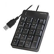 TASTATURA numerica  Logilink, USB, 19 taste, negru, 