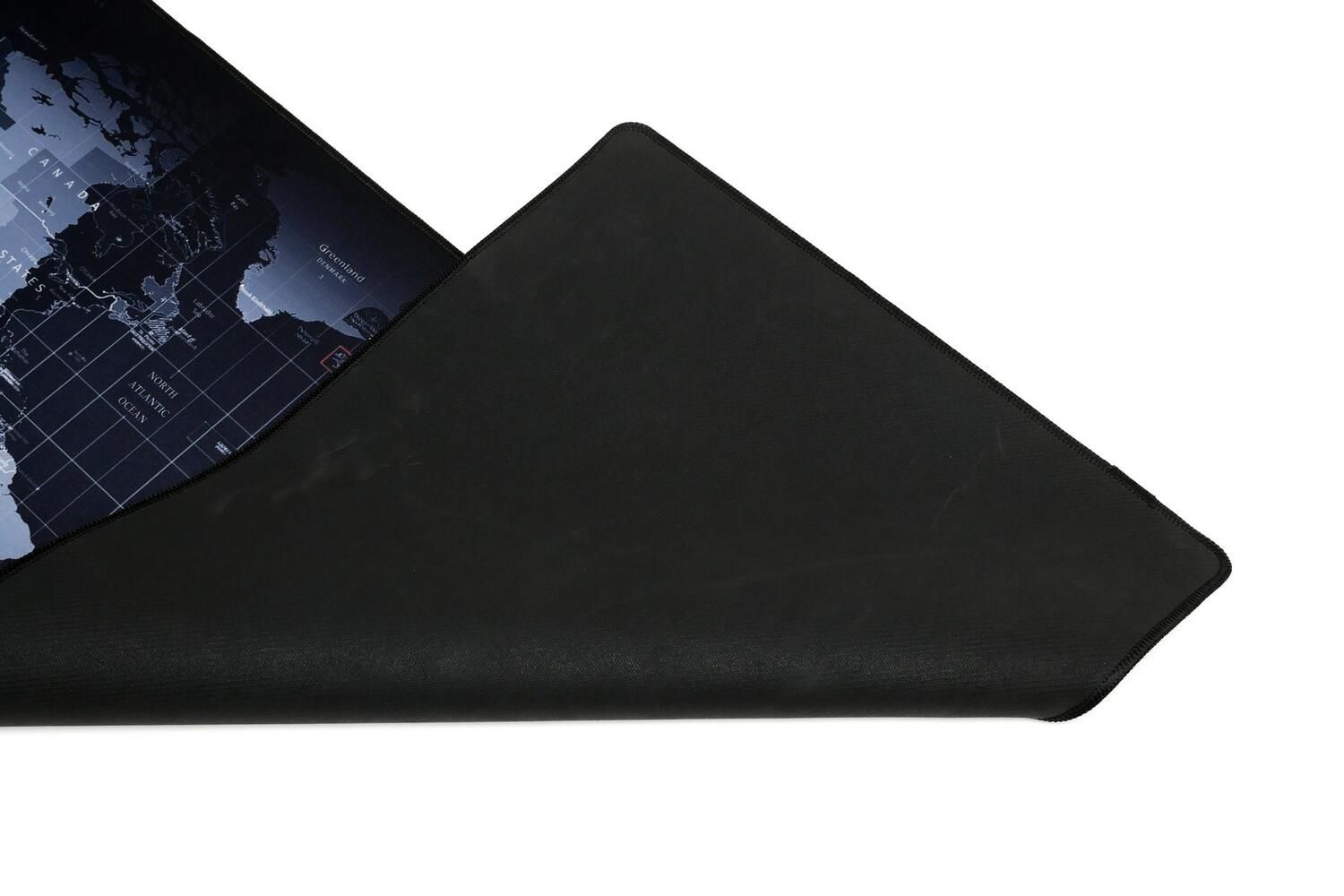 WORLD, 90 x 40cm, baza cauciucata, suprafata textila, margini cusute, Negru_5