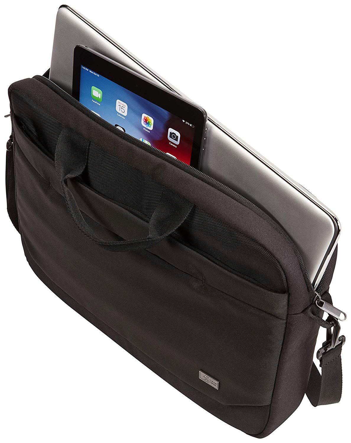 GEANTA CASE LOGIC, pt. notebook de max. 15.6 inch, 1 compartiment, buzunar frontal x 2, waterproof, poliester, negru, 