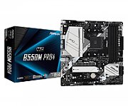 ASROCK B550M Pro4 AM4 Socket DDR4 4733+ 1 x3.0 x16 x4.0 PCIe HDMI D-Sub DisplayPort 7.1 CH HD 6 SATA3 2 USB 3.2 mATX MB_2
