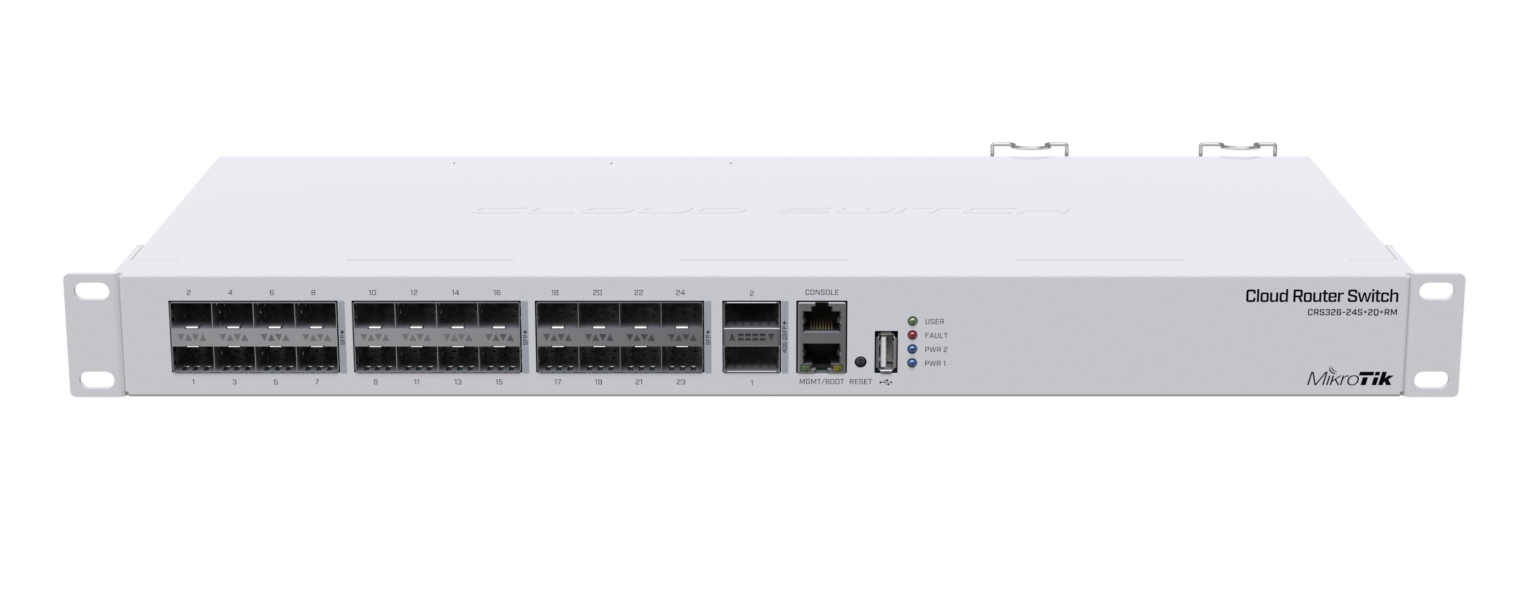 MIKROTIK CRS326-24S+2Q+RM Switch 24x SFP+ 2x QSFP 1x RJ45 100Mb/s_1
