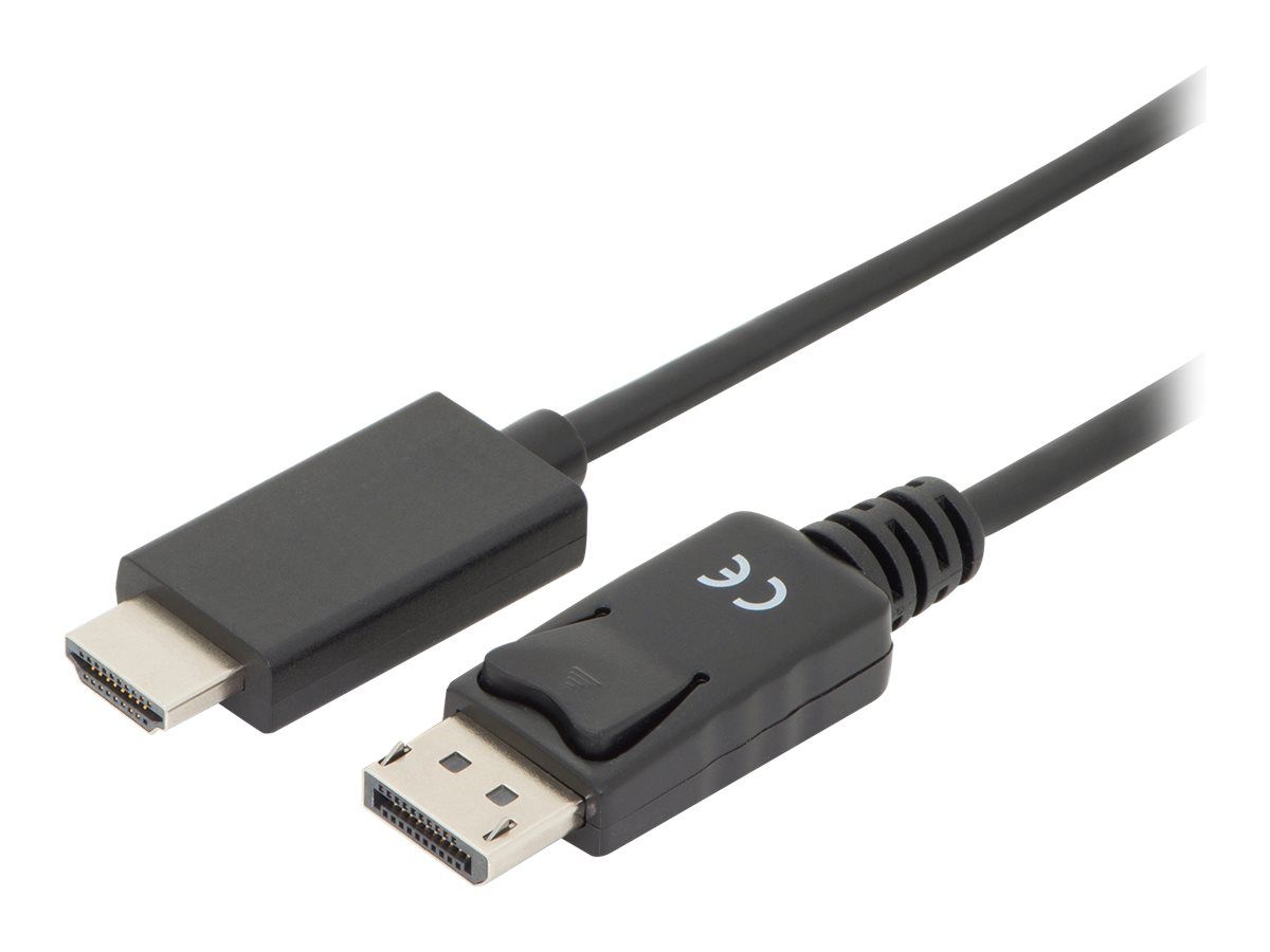 DIGITUS DisplayPort Adapter Cable DP - HDMI Type A St / St 1.0m w / War. DP 1.2 HDMI 2.0 4K / 60Hz CE black_2