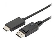 DIGITUS DisplayPort Adapter Cable DP - HDMI Type A St / St 1.0m w / War. DP 1.2 HDMI 2.0 4K / 60Hz CE black_2