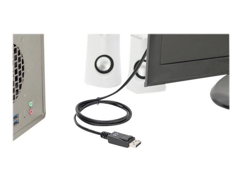 DIGITUS DisplayPort Adapter Cable DP - HDMI Type A St / St 1.0m w / War. DP 1.2 HDMI 2.0 4K / 60Hz CE black_4