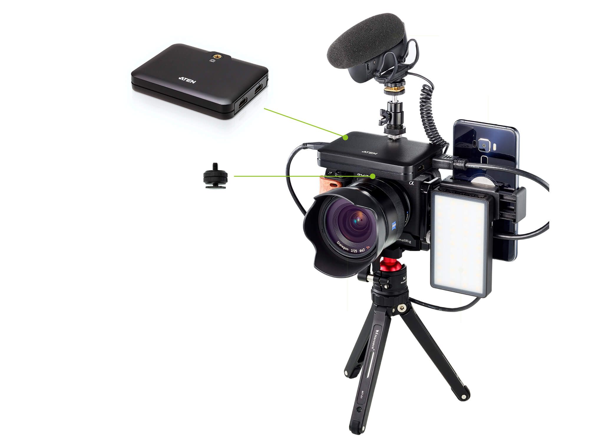 CABLU video ATEN, cablu or adaptor video, HDMI (M) la USB Type-C (M), 4K DCI (4096x2160) la 60Hz, 