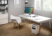 Distrugator manual documente Leitz IQ Home Office, 10 coli, P4, cross-cut (tip confeti), cos 23 coli, alb, Leitz 