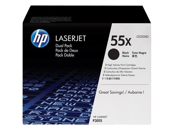 Toner HP LaserJet P3015 Serie CE255XD Black_1