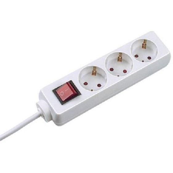 Prelungitor Bachmann, 3 prize, 3m, Tip Schuko, indicator optic, intrerupator, protectie copii, culoare alba_1