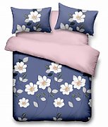 Lenjerie Vanora de pat king size Microfibra Blue Daisy_1
