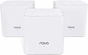 Tenda| MW3 (3 pack) | Router wireless | 802.11ac | AC1200 | Porturi 1 WAN, 1 LAN 10/100 Mbit/s unitate primara, 2 LAN pt unitatile 2,3 | Antene 2 interne | Acoperire max 300mp | Gaming & Streaming | 4k, Cloud managed | Alb_1
