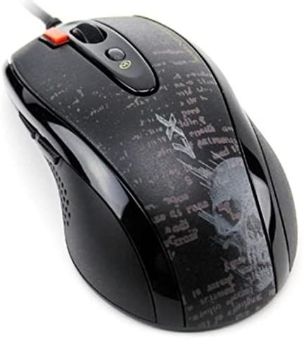 MOUSE A4tech, gaming, cu fir, USB, laser, 3000 dpi, butoane/scroll 4/1, buton selectare viteza, negru, 