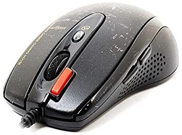 MOUSE A4tech, gaming, cu fir, USB, laser, 3000 dpi, butoane/scroll 4/1, buton selectare viteza, negru, 
