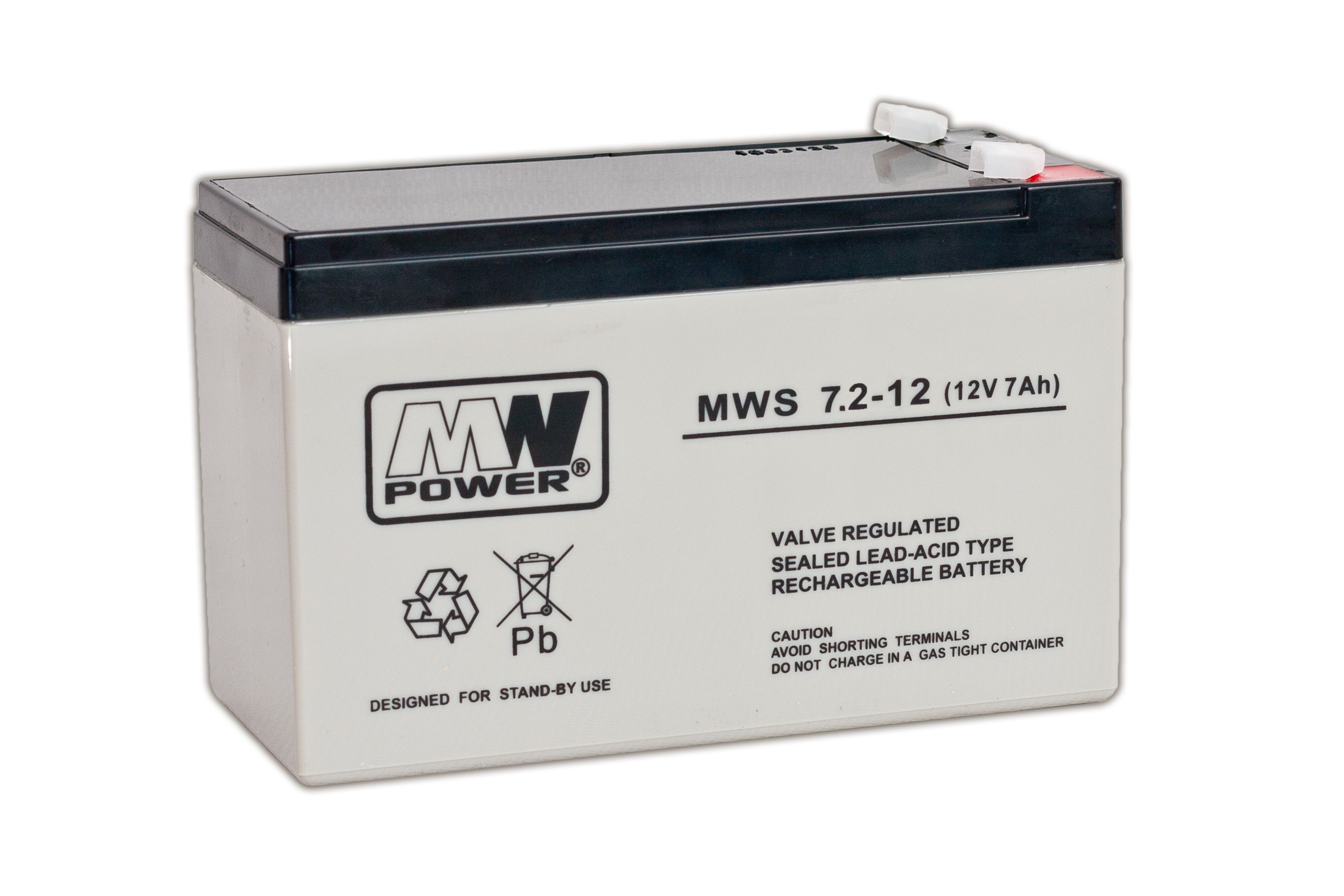 Acumulator AGM 7.2Ah 6V seria  MW Power, MWS7.2-6, terminal de conexiune F1, dimensiuni 151×35×94 mm, greutate 1,13 kg_1