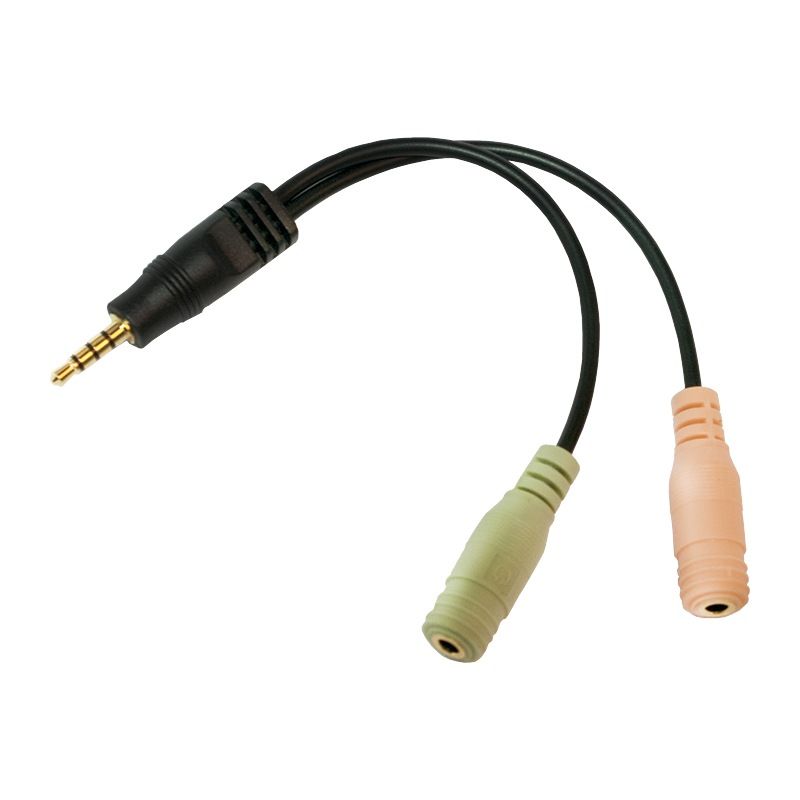 ADAPTOR audio LOGILINK 3.5 stereo 4p. male to 2 x 3.5stereo female  CA0021  (include TV 0.06 lei)