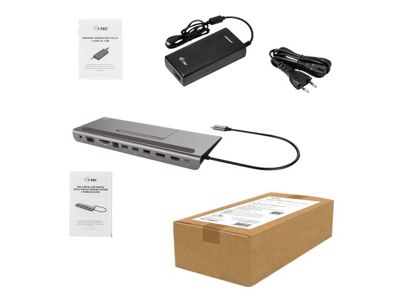 ITEC C31FLATPLUS112W i-tec USB-C Triple Docking Station Power Delivery 85W + Charger USB-C 112W_4