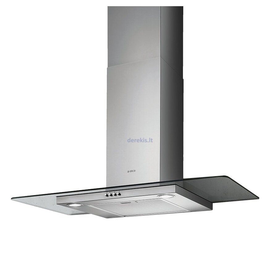 Hota de bucatarie ELICA FLAT GLASS IX/A/90Latime 90 cm,Clasa energetica D,Putere de absorbtie 365 m³/hTip de control: mecanic, Nivel de zgomot 62 db(A)Sistem recirculareDiametrul conductei de evacuare 150 mm, Tip de iluminare: LED 2x2,5 W 3500KFiltru de grasime inclusFinisaje: Otel Inoxidabil +