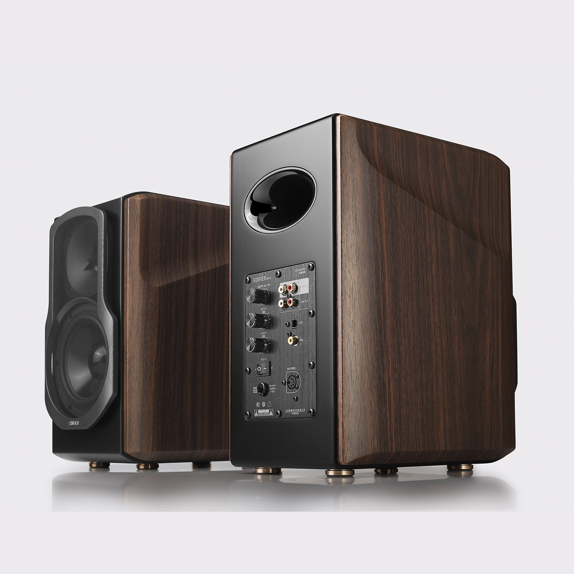 BOXE EDIFIER 2.0, RMS: 150W (2 x 14W, 2 x 16W, 2 x 45W), bluetooth telecomanda wireless 5.1, volum, bass, treble, black,