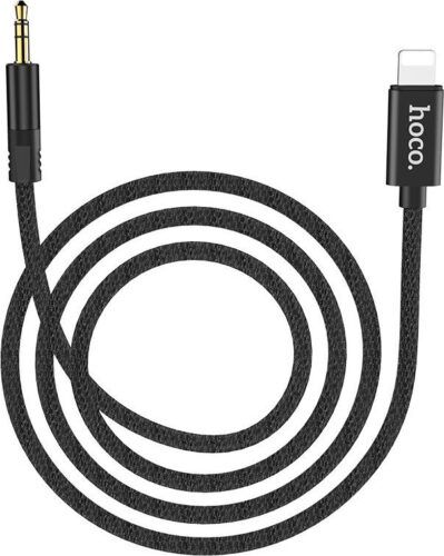 Hoco UPA13 Sound source / Cablu date Lightning to Jack3.5mm, Silicon, Negru_2