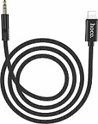 Hoco UPA13 Sound source / Cablu date Lightning to Jack3.5mm, Silicon, Negru_2