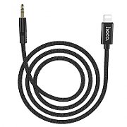 Hoco UPA13 Sound source / Cablu date Lightning to Jack3.5mm, Silicon, Negru_3