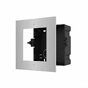Panou frontal pentru un modul videointerfon modular Hikvision DS-KD- ACF1/S; montare incastrata; material otel inoxidabil, doza de plastic inclusa;dimensiuni: 134mm x 124mm x 4mm;_2