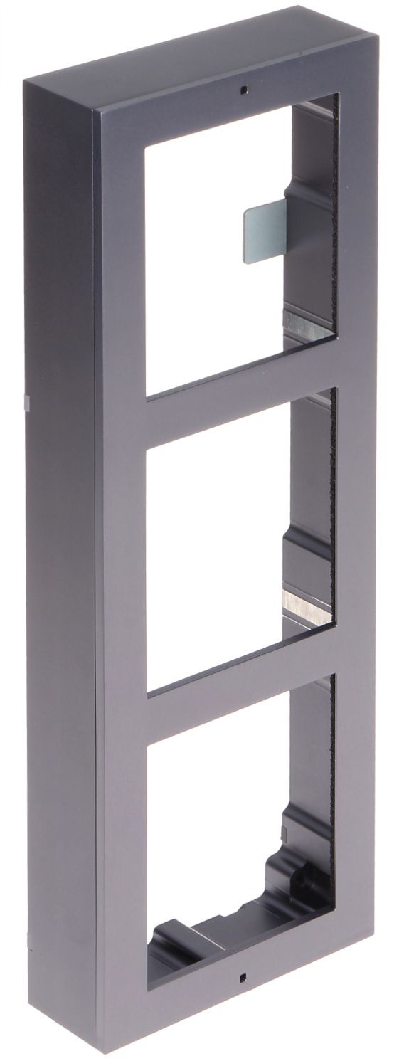 Panou frontal pentru 3 module videointerfon modular Hikvision DS-KD- ACW3/S; permite conectarea a 3 module de videointerfon modular; montare aplicata; materia otel inoxidabil; dimensiuni: 320.8mm x 107mm x 4mm;_1