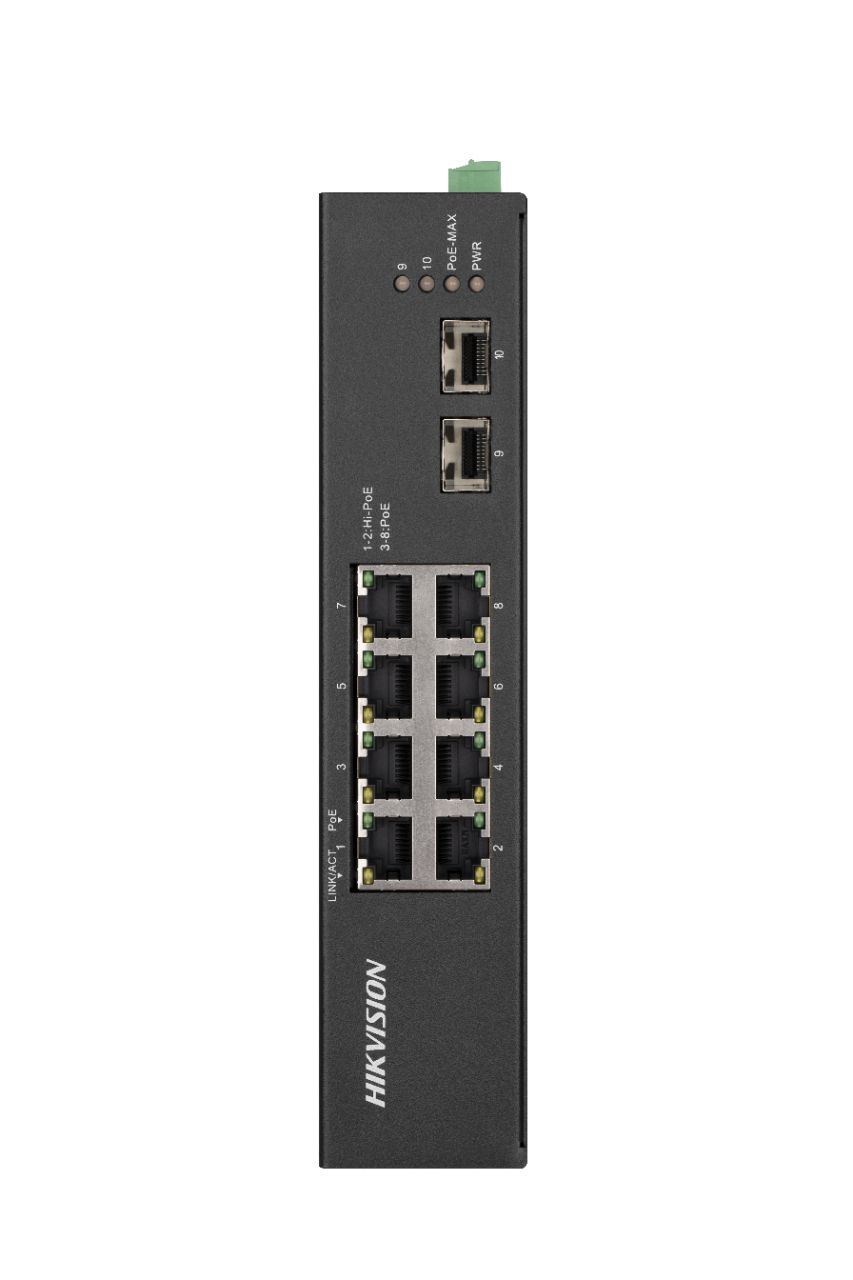 Switch Hikvision DS-3T0510HP-E/HS, 8-Port, PoE_1