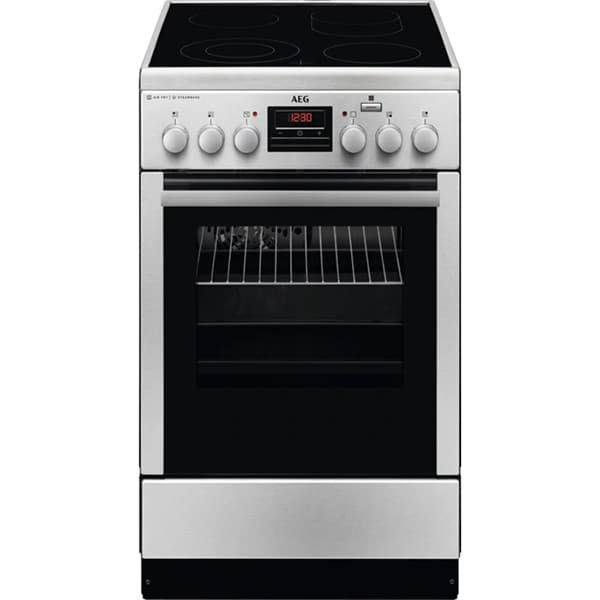 Aragaz AEG CCB56471BX, Plita vitroceramica, 4 zone de gatit, Grill, SteamBake, AirFry, Clasa A, 50 cm, Inox_2