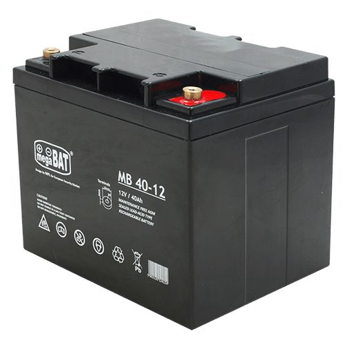 Acumulator VRLA AGM fara intretinere 40Ah 12V. terminal de conexiune M6 Dimensiuni: 1197 × 165 × 170mm Greutate: 12.20 kg