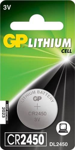 Baterie GP Batteries, butoni (CR2025) 3V lithium, blister 1 buc.  GPCR2025-2CPU1   GPPBL2025152  (include TV 0.007 lei)